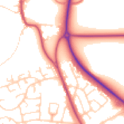 Daytime road noise heatmap for LS22 7QD