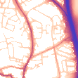 Daytime road noise heatmap for LS22 7TF
