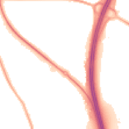 Night-time road noise heatmap for LS22 7UB