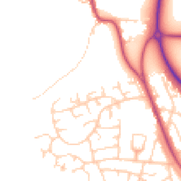 Daytime road noise heatmap for LS22 7UG
