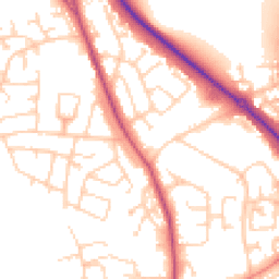Daytime road noise heatmap for LS22 7YX