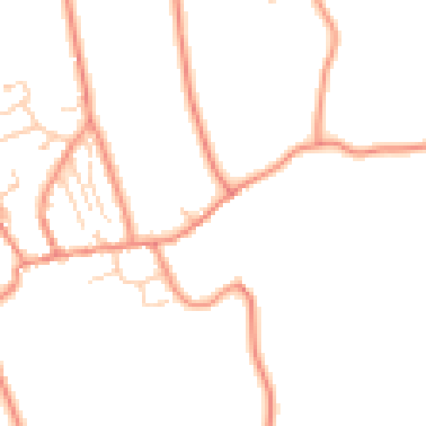 Daytime road noise heatmap for LS23 6HJ