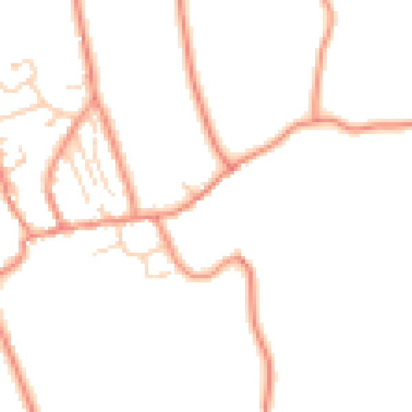 Daytime road noise heatmap for LS23 6HN