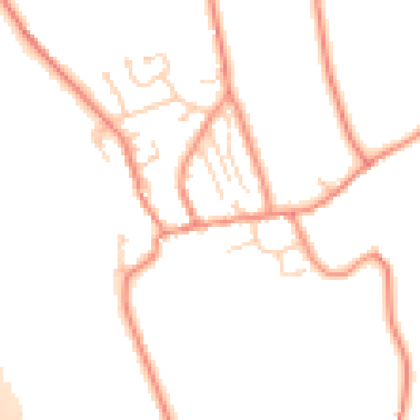 Daytime road noise heatmap for LS23 6HS