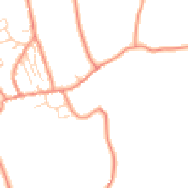 Daytime road noise heatmap for LS23 6HW