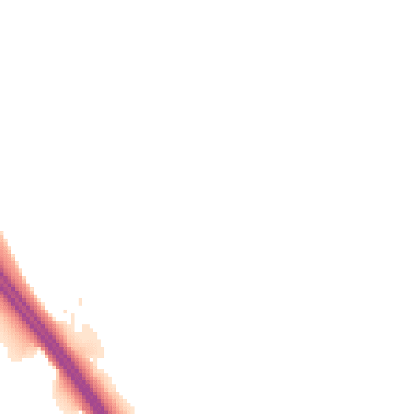Night-time road noise heatmap for LS23 6QJ