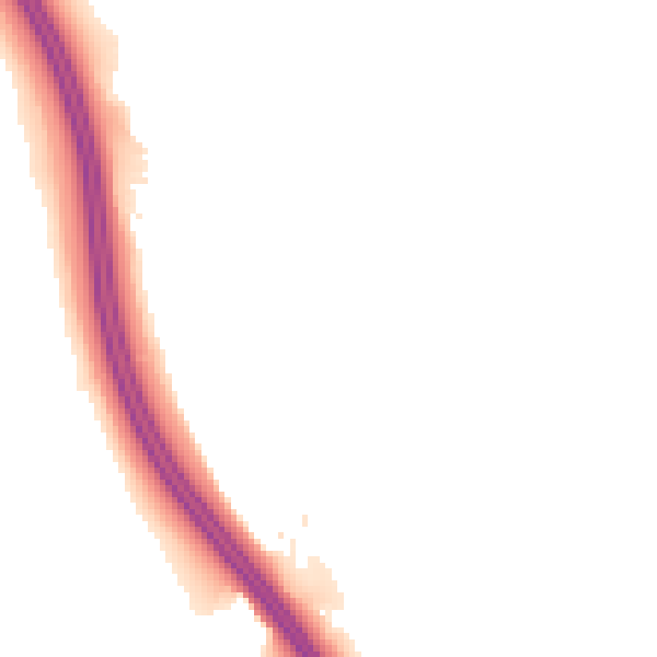 Night-time road noise heatmap for LS23 6QT