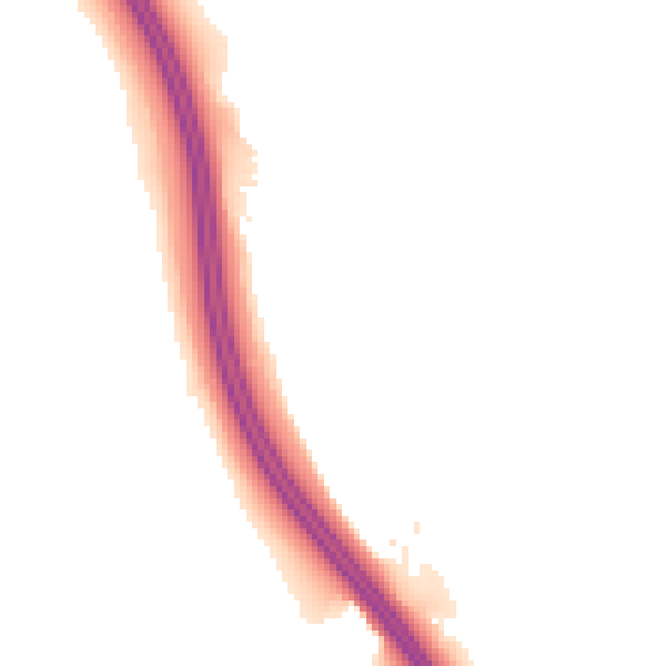 Night-time road noise heatmap for LS23 6RB