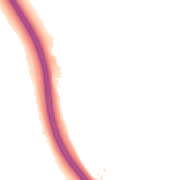 Night-time road noise heatmap for LS23 6RL