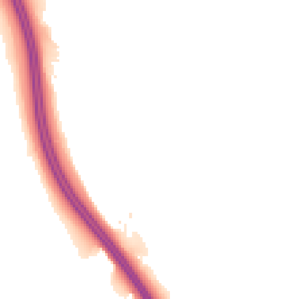 Night-time road noise heatmap for LS23 6RP