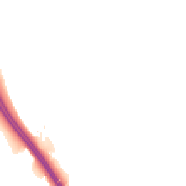 Night-time road noise heatmap for LS23 6SG