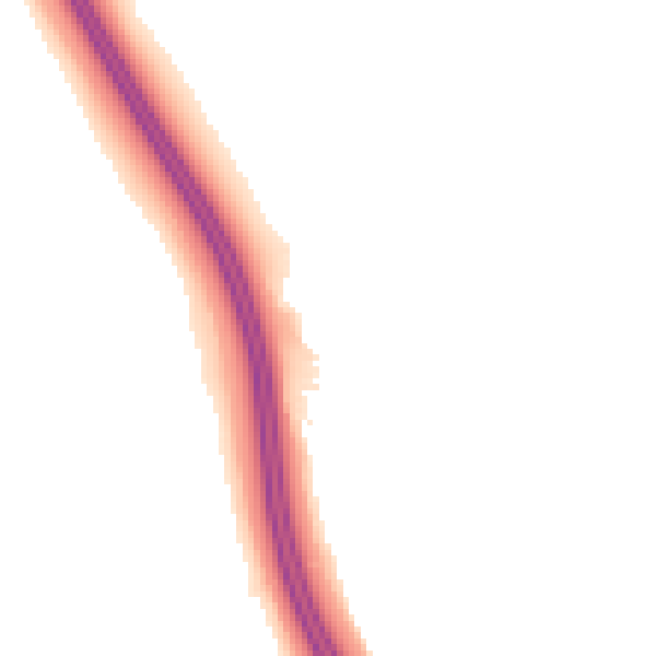 Night-time road noise heatmap for LS23 6SR