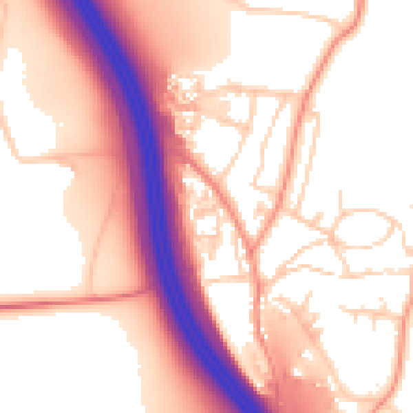 Daytime road noise heatmap for LS23 6TG