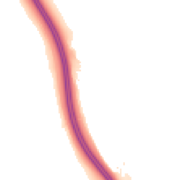 Night-time road noise heatmap for LS23 6TG