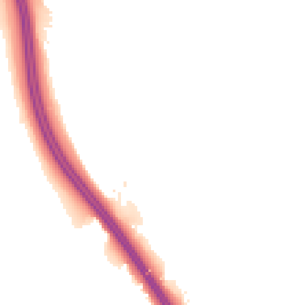 Night-time road noise heatmap for LS23 6WD