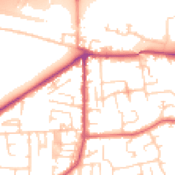 Daytime road noise heatmap for LS25 1AA