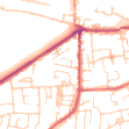 Daytime road noise heatmap for LS25 1AD