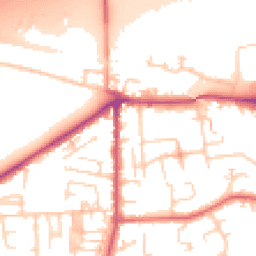 Daytime road noise heatmap for LS25 1AJ