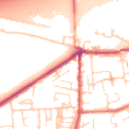 Daytime road noise heatmap for LS25 1AN