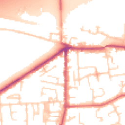 Daytime road noise heatmap for LS25 1AQ