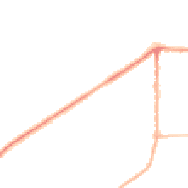 Night-time road noise heatmap for LS25 1AR
