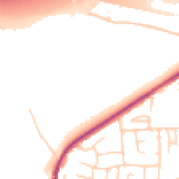 Daytime road noise heatmap for LS25 1AS