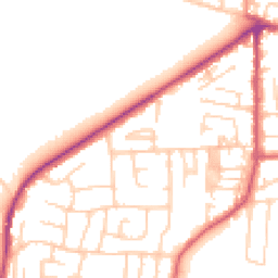 Daytime road noise heatmap for LS25 1AZ