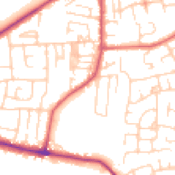 Daytime road noise heatmap for LS25 1BA