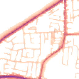 Daytime road noise heatmap for LS25 1BE