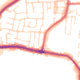 Daytime road noise heatmap for LS25 1BH