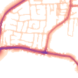 Daytime road noise heatmap for LS25 1BL
