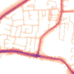 Daytime road noise heatmap for LS25 1BQ
