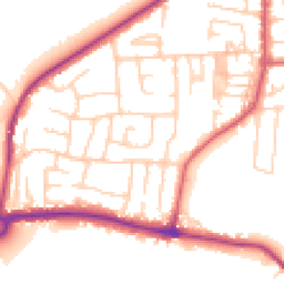 Daytime road noise heatmap for LS25 1BR