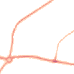 Night-time road noise heatmap for LS25 1BT