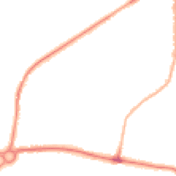 Night-time road noise heatmap for LS25 1BW