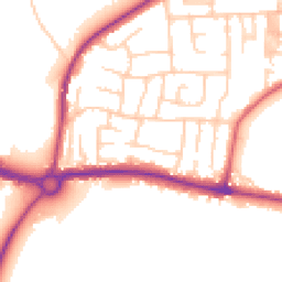 Daytime road noise heatmap for LS25 1BX