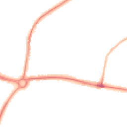 Night-time road noise heatmap for LS25 1BX