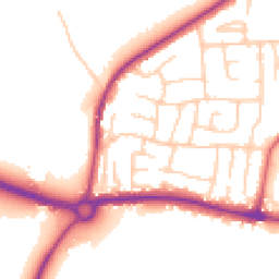 Daytime road noise heatmap for LS25 1BZ