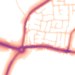 Daytime road noise heatmap for LS25 1DB