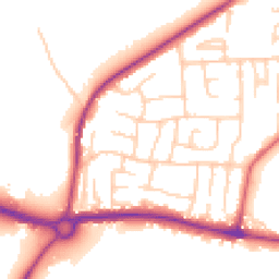 Daytime road noise heatmap for LS25 1DF
