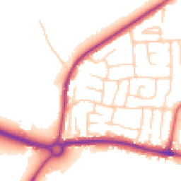 Daytime road noise heatmap for LS25 1DG