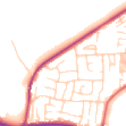 Daytime road noise heatmap for LS25 1DJ