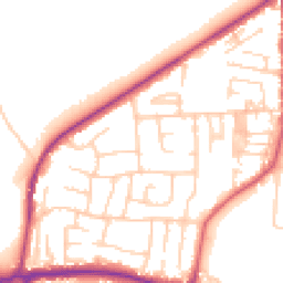 Daytime road noise heatmap for LS25 1DN