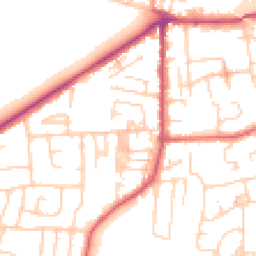 Daytime road noise heatmap for LS25 1DY