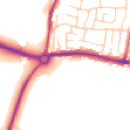 Daytime road noise heatmap for LS25 1FS