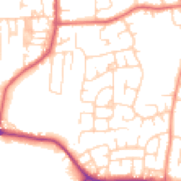 Daytime road noise heatmap for LS25 1JS