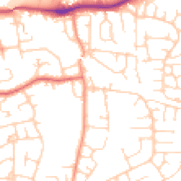 Daytime road noise heatmap for LS25 1NJ