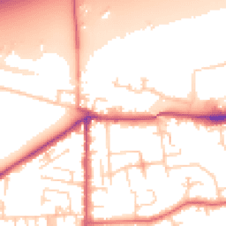 Daytime road noise heatmap for LS25 1PZ