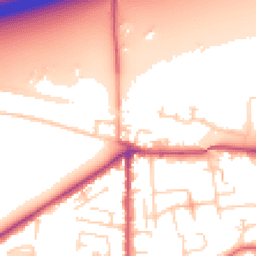 Daytime road noise heatmap for LS25 1QT