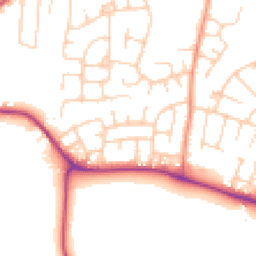 Daytime road noise heatmap for LS25 2BZ
